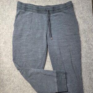 L.L.Bean Men's XL Regular Heather Blue Jogger Sweatpants Drawstring Pockets